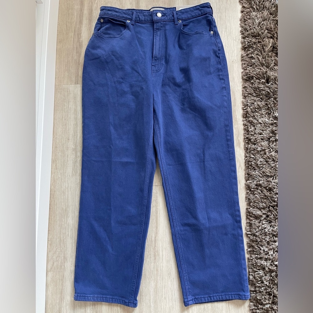 Everlane Achroma Deep Lapis Organic Cotton Way-High Ankle Jean | 32 Reg - Picture 7 of 11